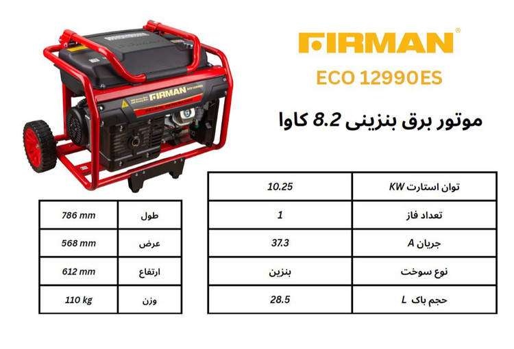 موتور برق فیرمن 8/5 کیلو وات مدل ECO 12990ES