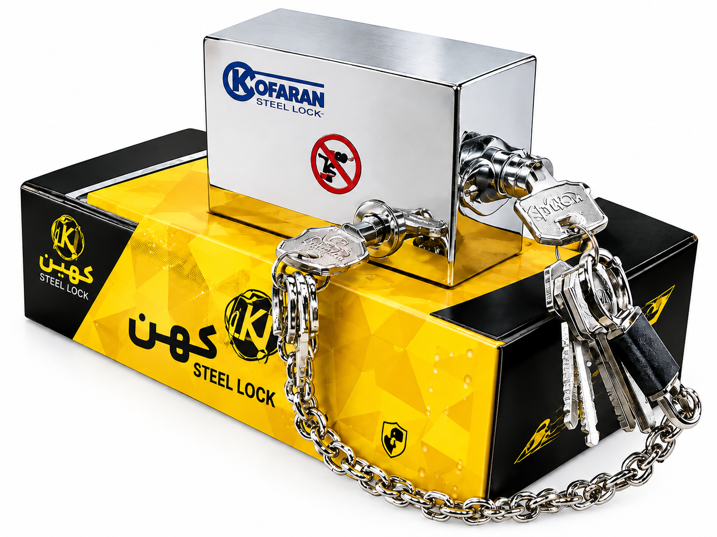 قفل کهن مدل گاردی 95 دو توپی